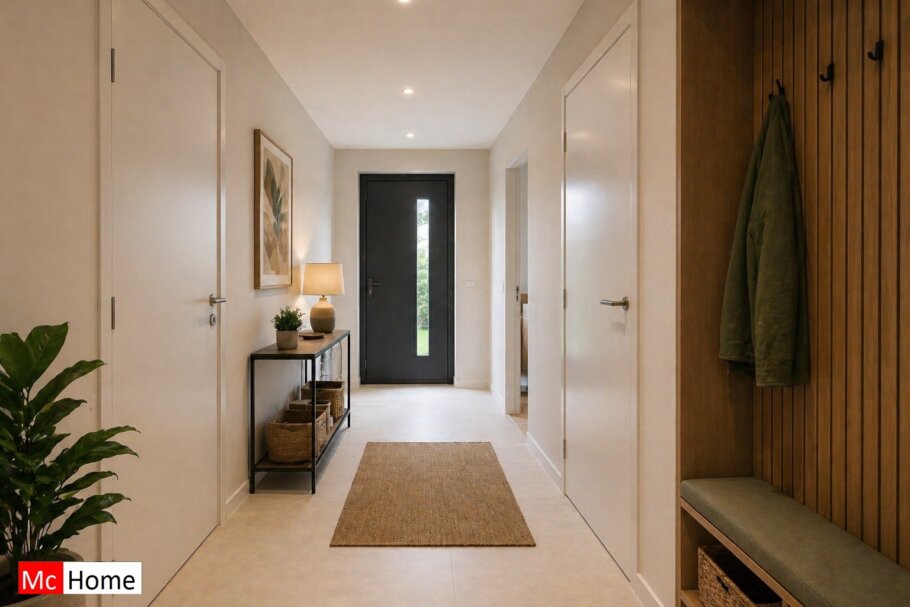 www.McHome.nl type B169 interieur voorbeeld hal en berging