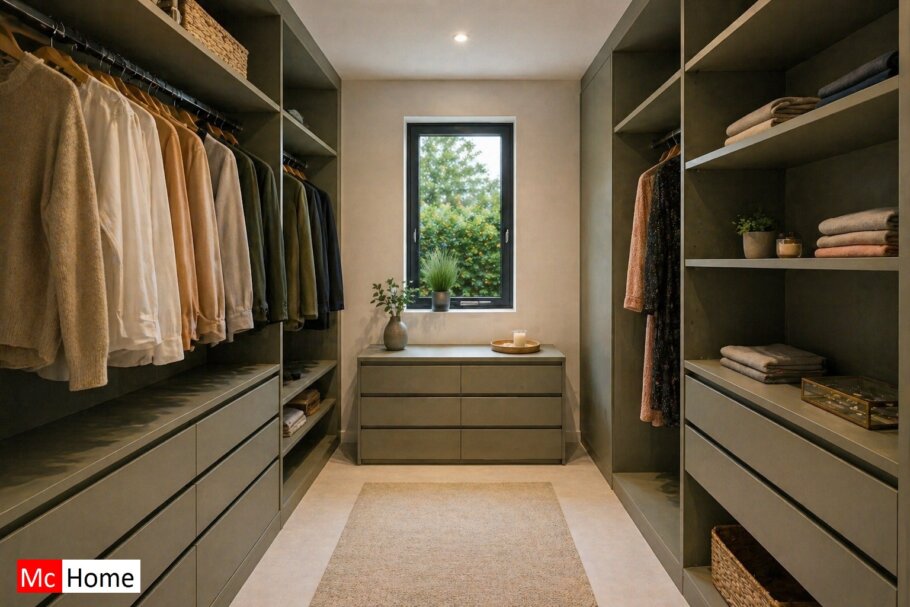 www.McHome.nl type B169 interieur voorbeeld inloopkast