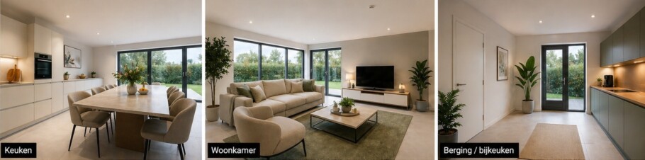McHome B169 levensloopbestendige woningen met plat dak van staalframebouw Nederland