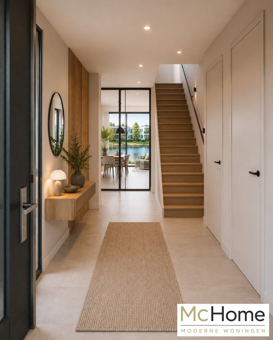 Moderne lichte interieur-beelden in moderne villa met dakterras M-99