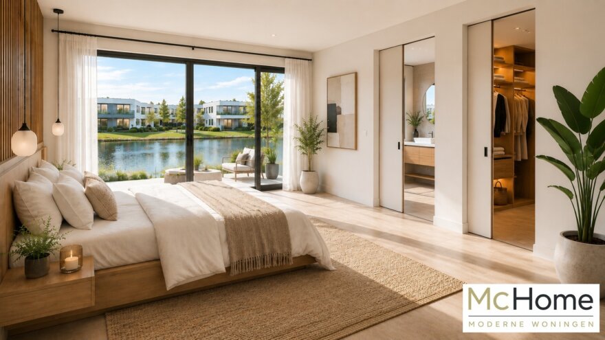 Moderne lichte interieur-beelden in moderne villa met dakterras M-99
