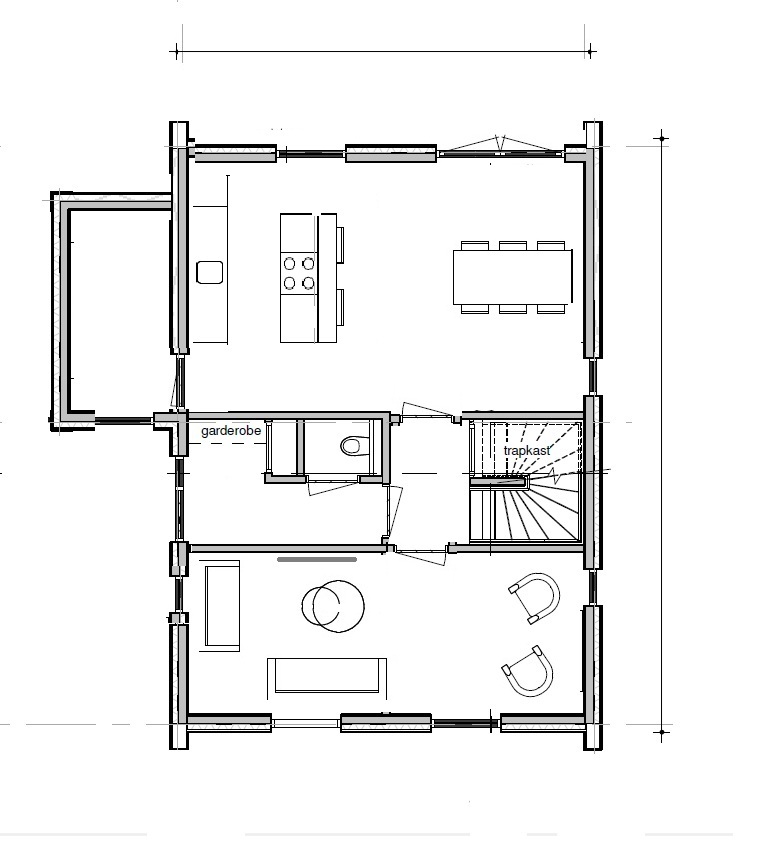 Mc-Home schuurwoningen K154 in diverse afmetingen