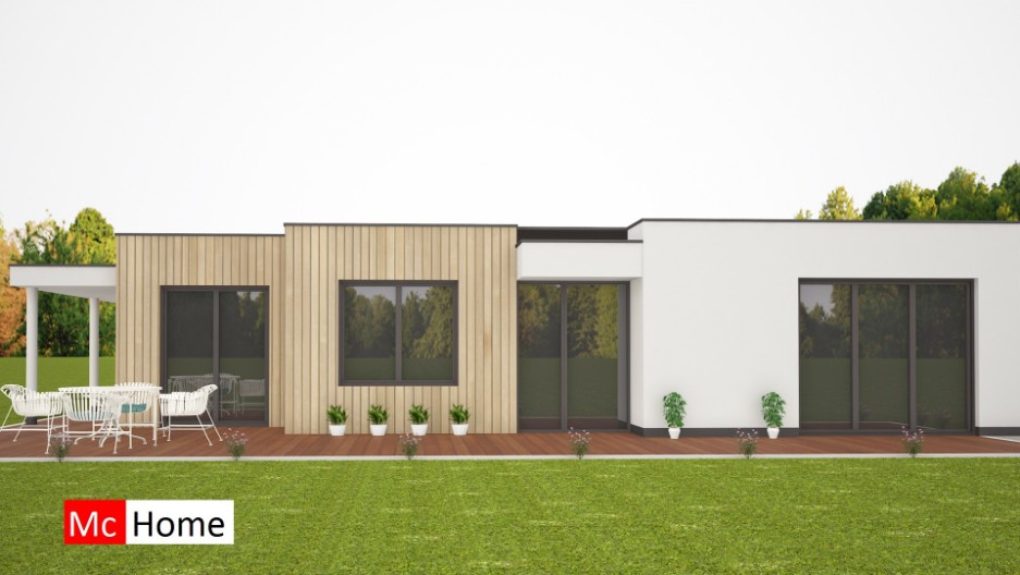 Levensloopbestendige woning bungalow met 1 bouwlaag energieneutraal bouwen staalframe B46Mc-Home