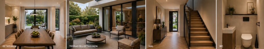 McHome.nl M407 interieur renders woonkamer eetkeuken