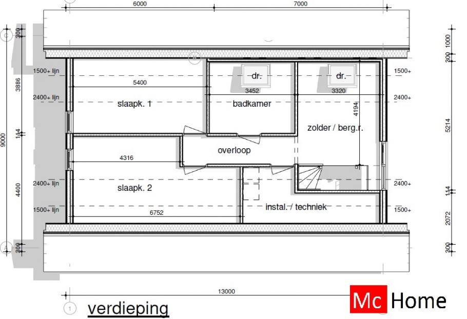 MCHOME K148 zeer duurzame woning met kap