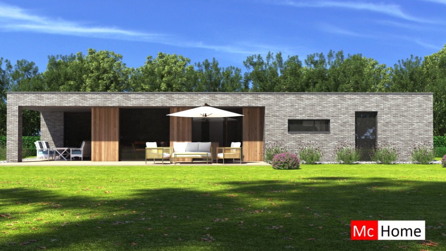 Mc-Home B160 levensloopbestendige bungalow indeling Staalframebouw Nederland 