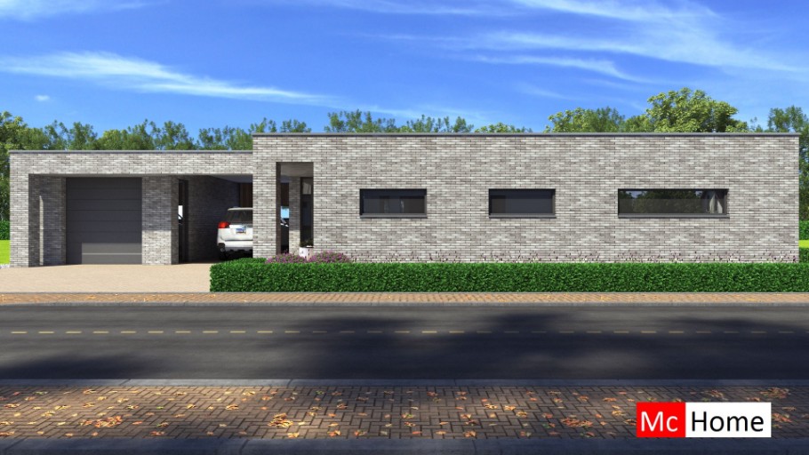 Mc-Home B160 levensloopbestendige bungalow indeling Staalframebouw Nederland 