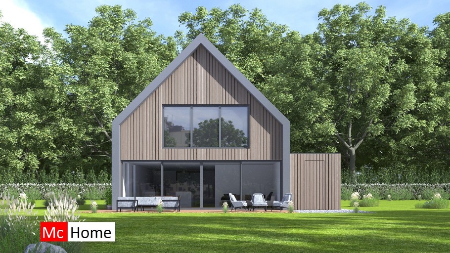 Mc-Home K137 schuurwoning variabele binnen en buitenmaten door Staalframe bouw Nederland