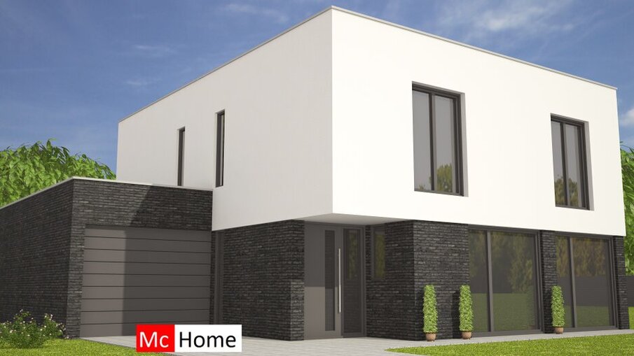 Mc-Home M339 moderne kubistische woning energieneutraal onderhoudsvrij 