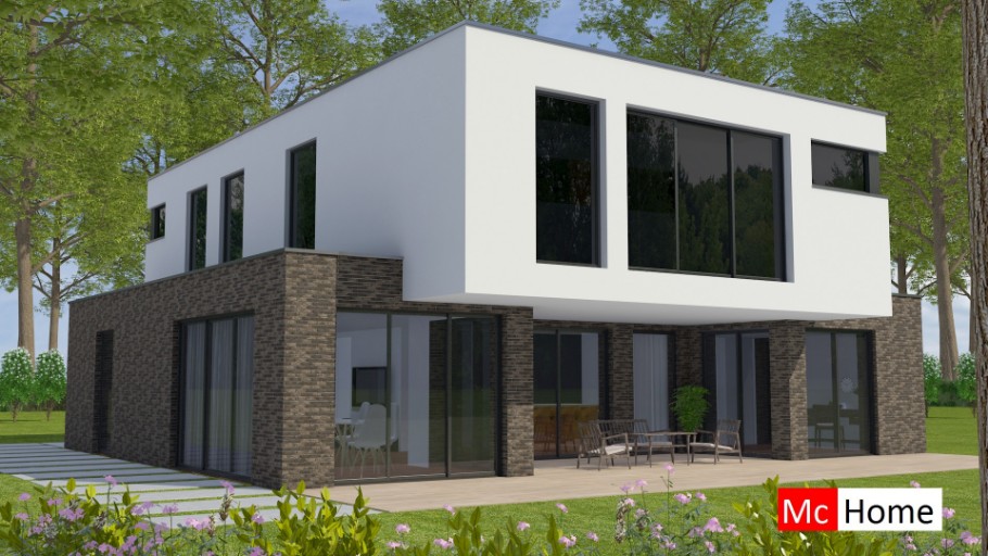 Mc-Home M361 modern kubistisch staalframebouw Nederland