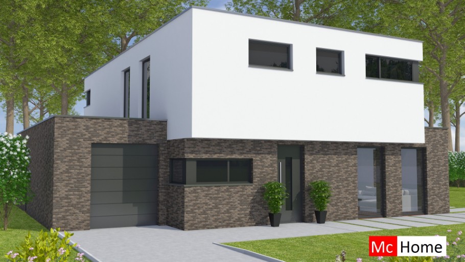 Mc-Home M361 modern kubistisch staalframebouw Nederland