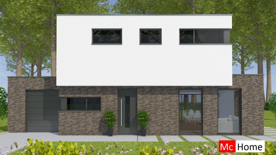 Mc-Home M361 modern kubistisch staalframebouw Nederland