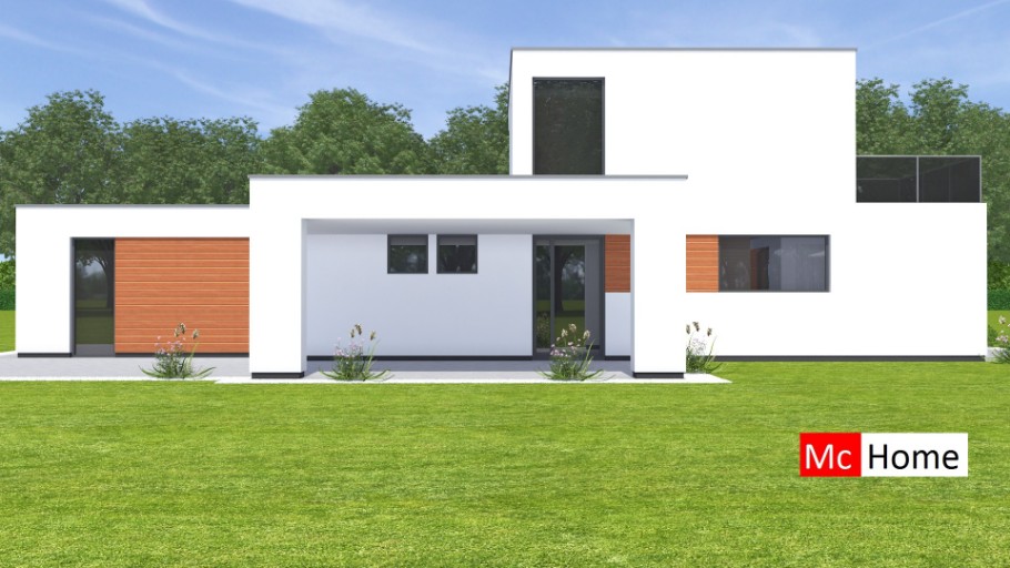 Mc-Home M370 levensloopbestendige bungelaow kleine verdieping staalframebouw  Nederland