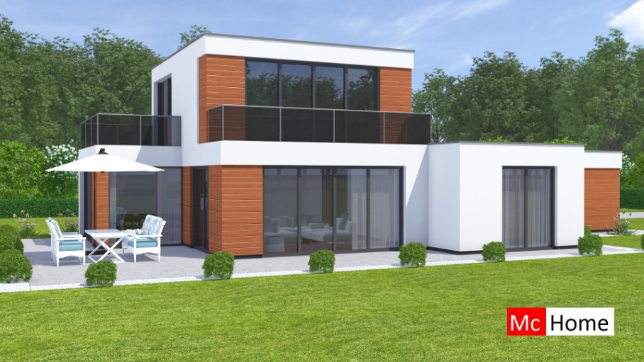 Mc-Home M370 levensloopbestendige bungelaow kleine verdieping staalframebouw  Nederland