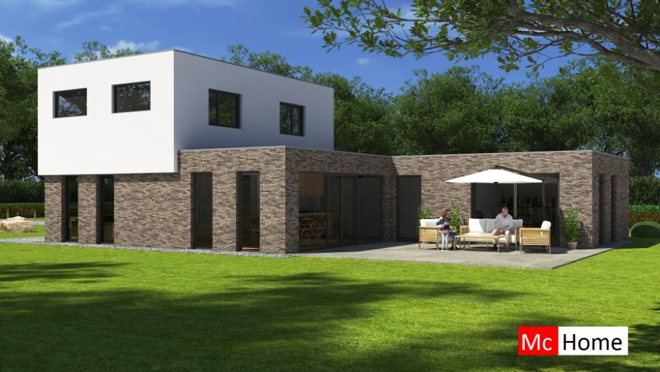 Mc-Home M380 strakke moderne villa in state-of-the-art bouwsysteem staalframebouw