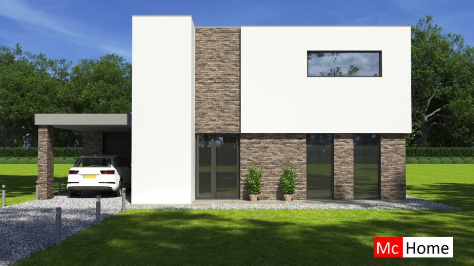 Mc-Home M380 strakke moderne villa in state-of-the-art bouwsysteem staalframebouw