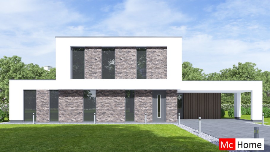 Mc-Home M394 moderne kubistische woning levensloopbestendig Staalframebouw Nederland