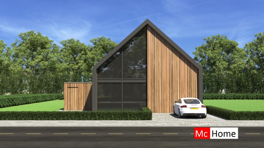 Mc-Home Schuurwoning K129 PREFAB bouw in staalframebouw systeem