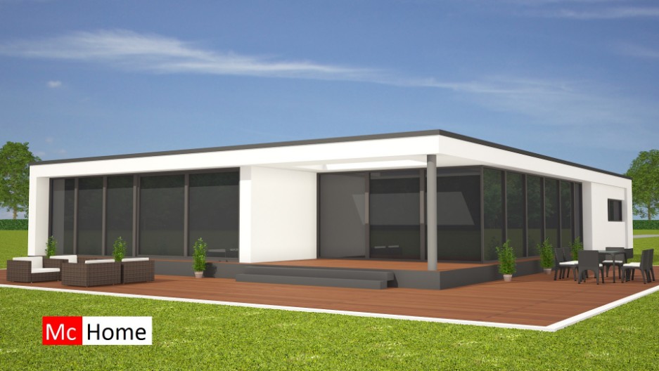 Mc-Home gelijksvloerse woning met inpandige garage energieneutraal bouwen B39