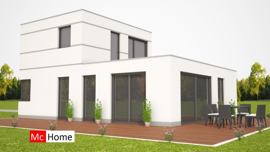 Mc-Home moderne levensloopbestendige woning met kleine verdieping onderhoudsvrij M281