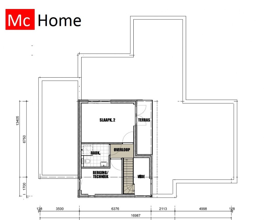 Mc-Home type M402 levensloopbestendige villa kubistisch modern