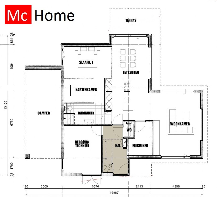 Mc-Home type M402 levensloopbestendige villa kubistisch modern