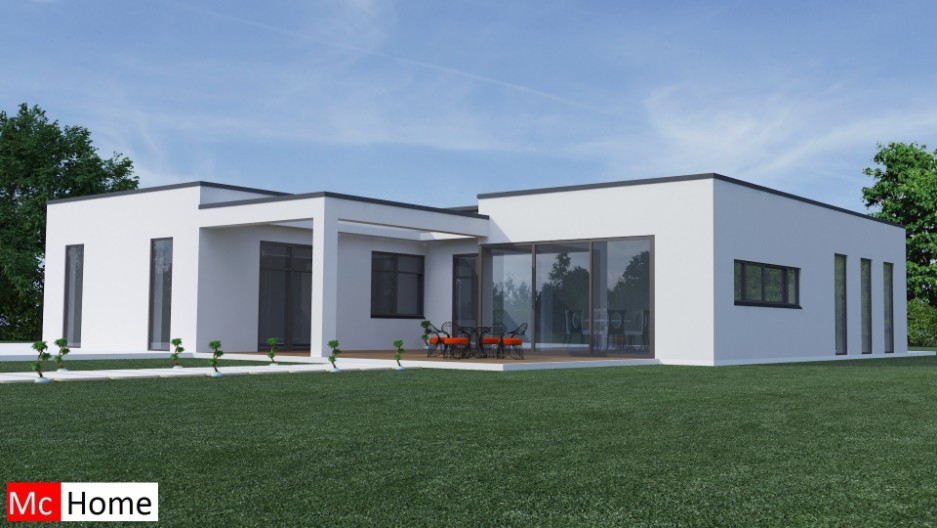 Mc-Home.nl B1 levensloopbestendige gelijkvloerse energieneutrale bungalow ontwerpen en bouwen in staalframebouw