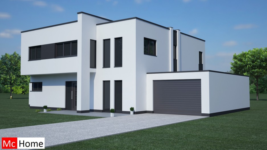 Mc-Home.nl M14 moderne woning bouwen in passiefbouw en staalframebouw