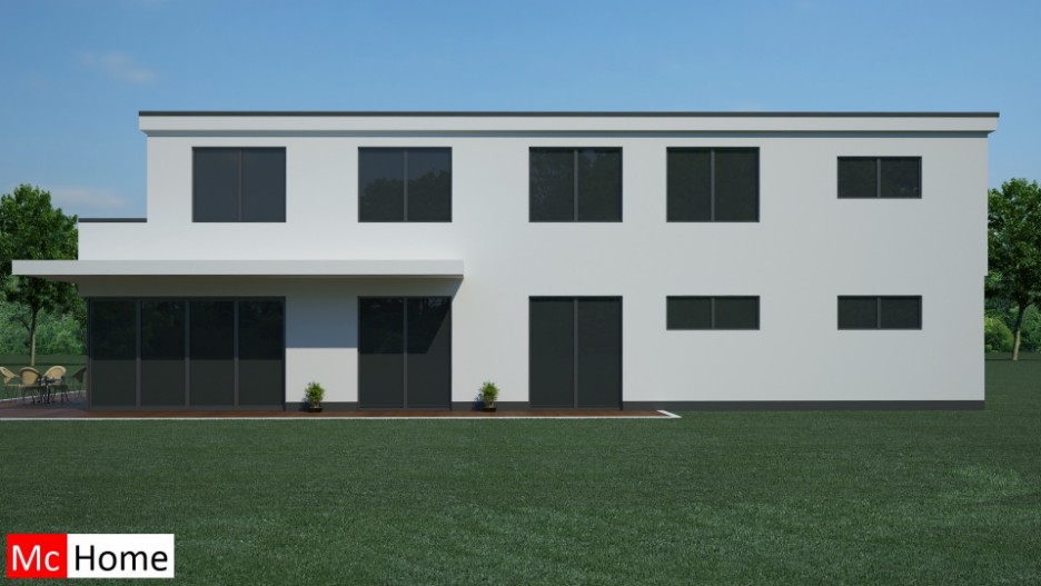 Mc-Home.nl M43 moderne villa bouwen passief energieneutraal staalframebouw aardbevingbestendig