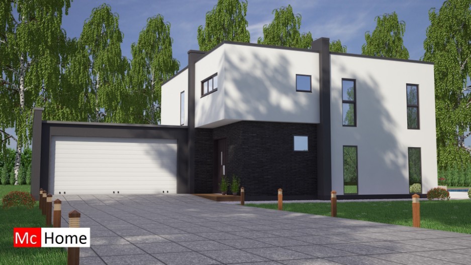 Mc-Home.nl M5 villa onder architectuur duurzame moderne kubistische bouwstijl energieneutraal zelfvoorzienend 