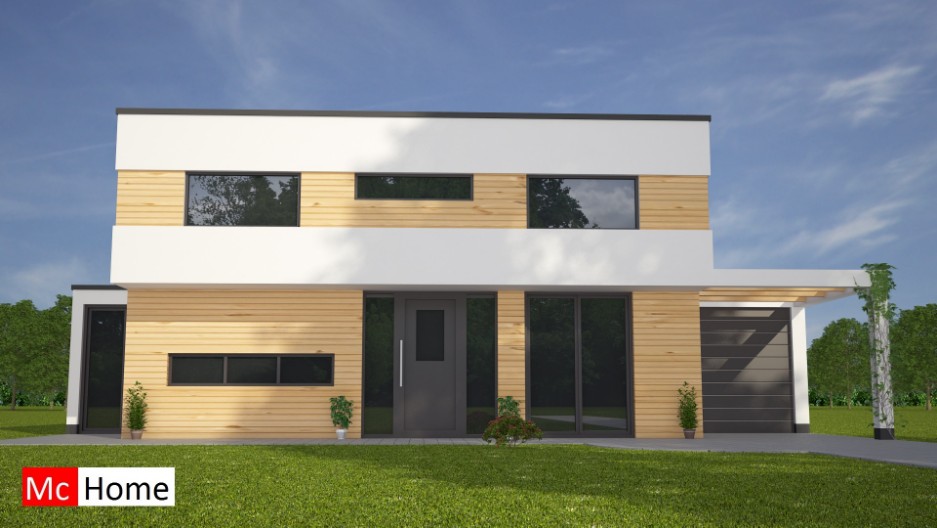 Mc-Home.nl M91 duurzame energieneutrale woning moderne bouwwijze en bouwstijl staalframebouw 