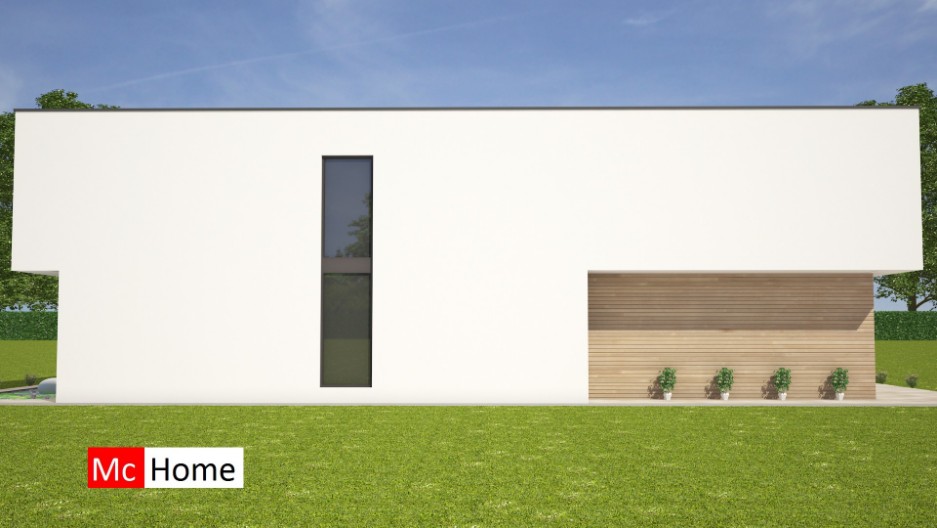 Mc-Home.nl Strakke rechthoekige moderne villawoning met 2 verdiepingen M169 