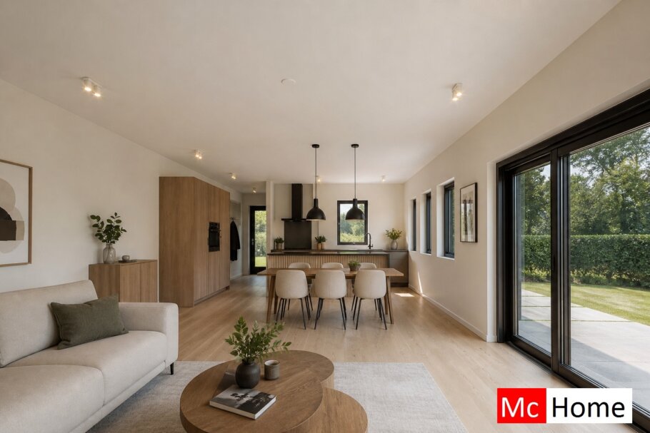 Mc-Home.nl type 136 Bekijk de interieurfoto's van deze stijlvolle bungalow met slaapkamer en badkamer op de begane grond 