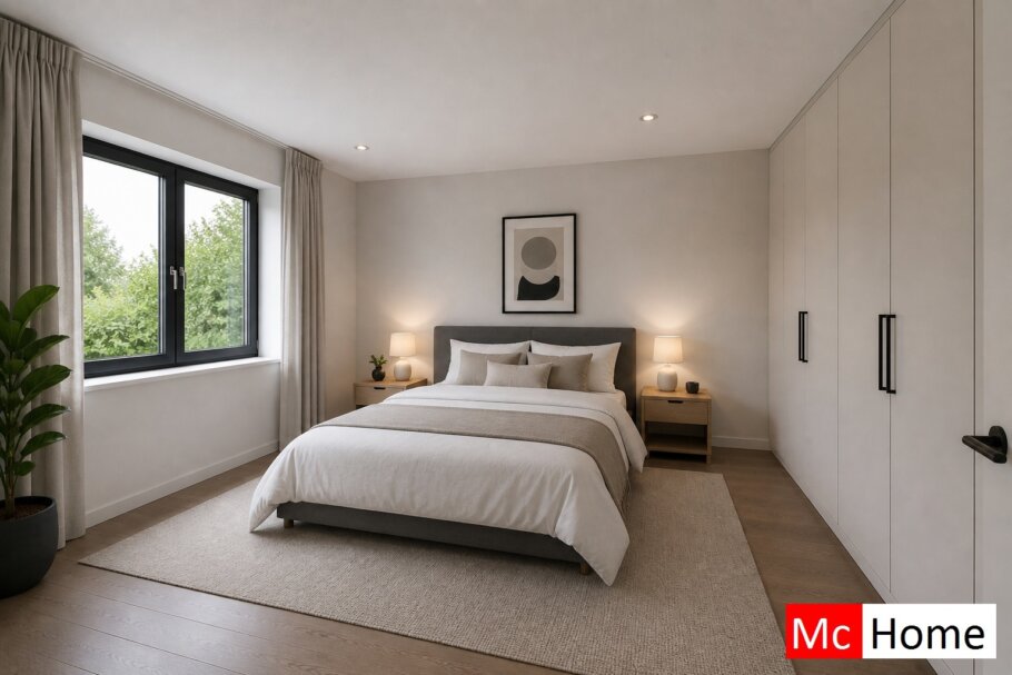 Mc-Home.nl type 136 Bekijk de interieurfoto's van deze stijlvolle bungalow met slaapkamer en badkamer op de begane grond 