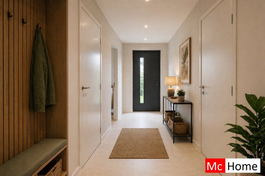 Mc-Home.nl type B-150 interieur foto woonkamer keuken slaapkamer badkamer douche