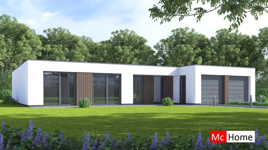 McHome B169 levensloopbestendige woningen met plat dak van staalframebouw Nederland
