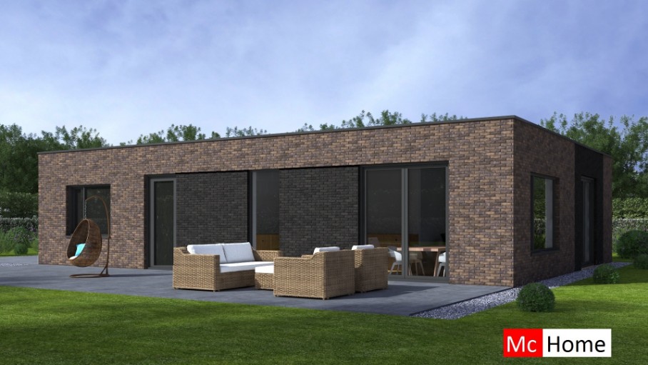 McHome B180 bungalow plat dak levensloopbestendig energieneutraal onderhoudsarm