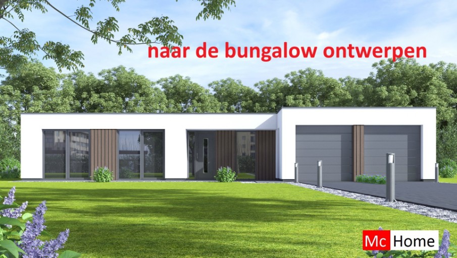 Mc-home.nl voor ontwerpne EN bouwen van bungalows met plat en hellend dak
