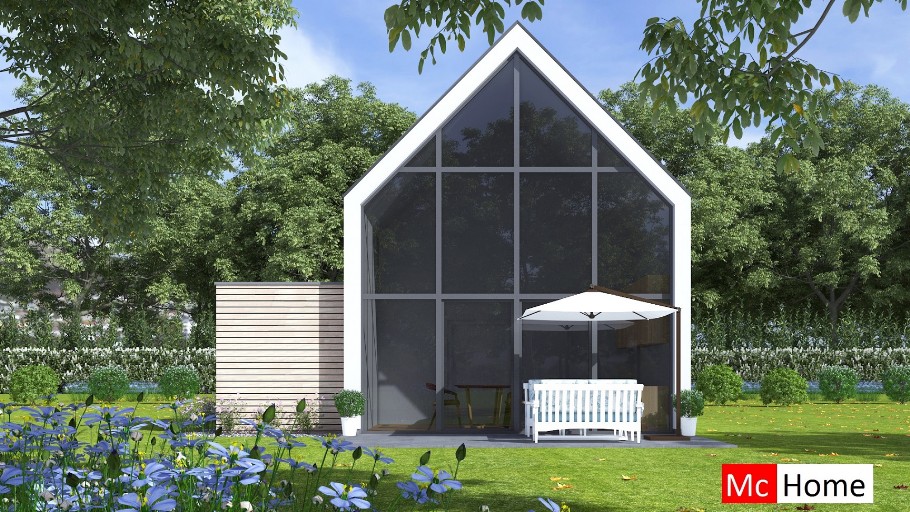 McHome K 122 schuurwoning ontwerp en plattegrond staalframebouw Nederland