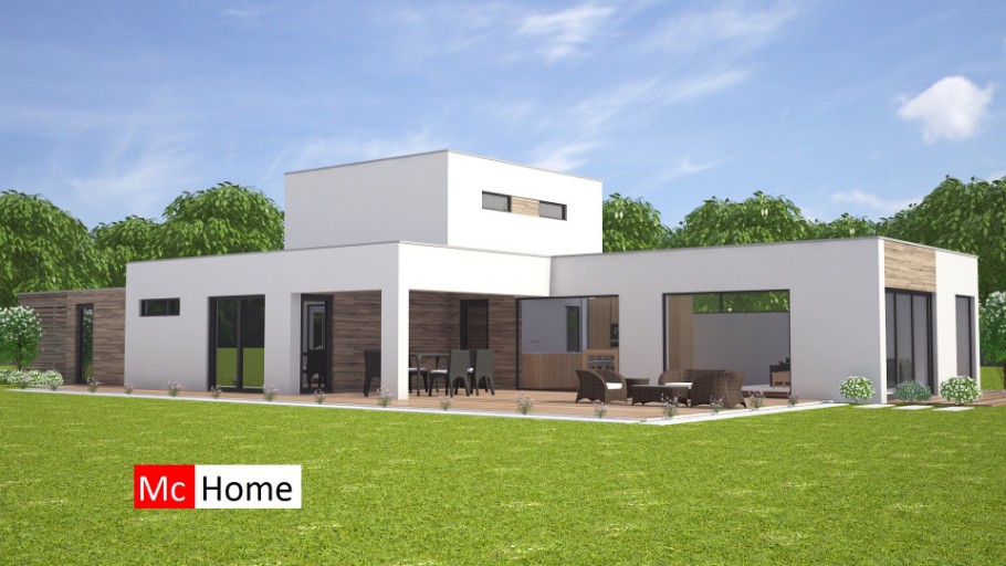 McHome M 358V2 levensloopbestendige bungalow kleine verdieping staalframebouw Nederland