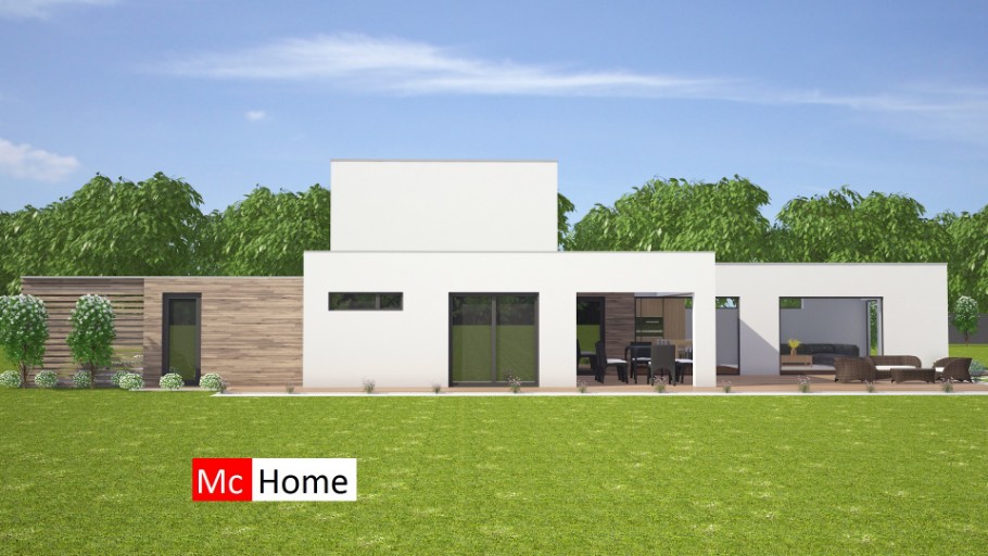 McHome M 358V2 levensloopbestendige bungalow kleine verdieping staalframebouw Nederland