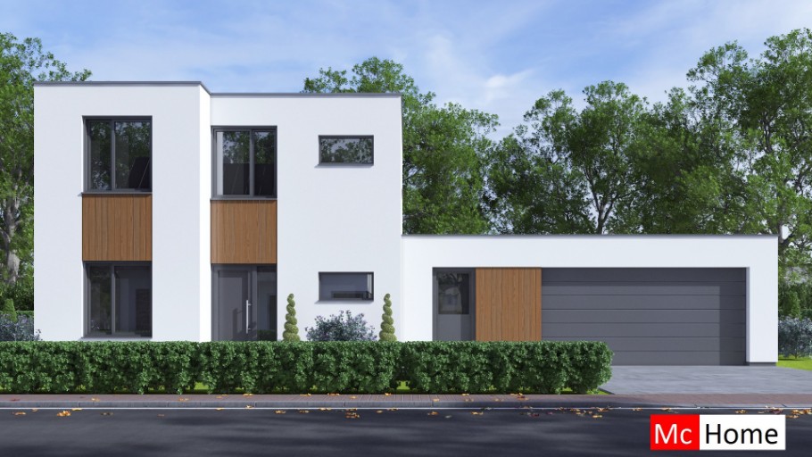 McHome M391 energieneutrale levensloopbestendige woning met garage staalframebouw