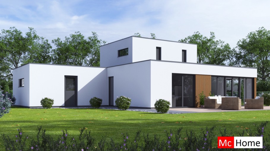 McHome M391 energieneutrale levensloopbestendige woning met garage staalframebouw