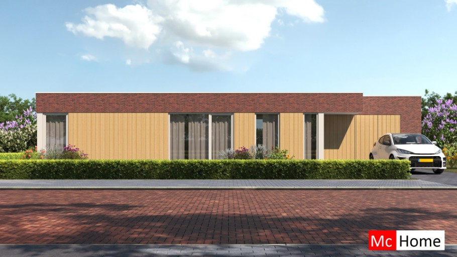 McHome ontwerp B191 bungalow plat dak levensloopbestendig wonen en bouwen voor CPO