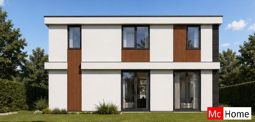 McHome.nl M406 moderne kubistische woning staalframe