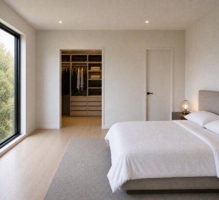 u ziet een foto van een moderne slaapkamer