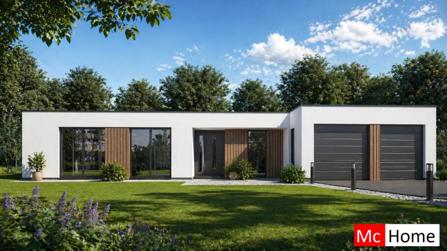 McHome B169 levensloopbestendige woningen met plat dak van staalframebouw Nederland