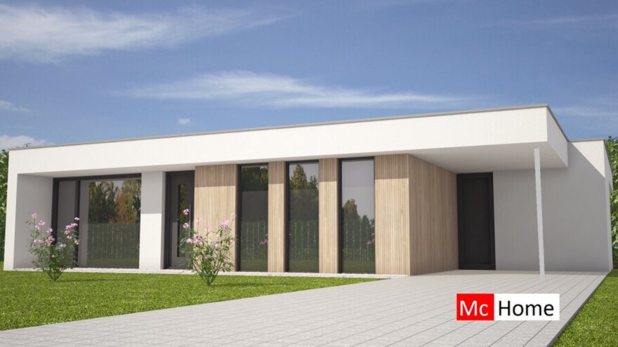 McHome.nl type B107 levensloopbestendige gelijkvloerse woningen staalframebouw Nederland