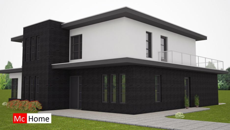 Modern Frank Lloyd Wright inspired house haus villa by Mc-Home M228