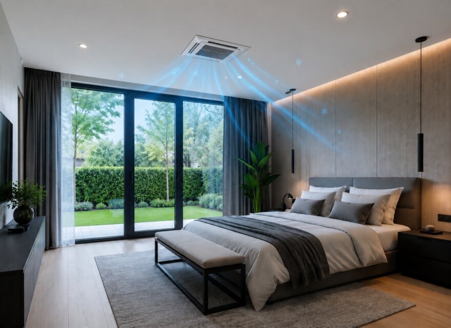 Efficiënt koelen van moderne woningen met staalframebouw en warmtepomp